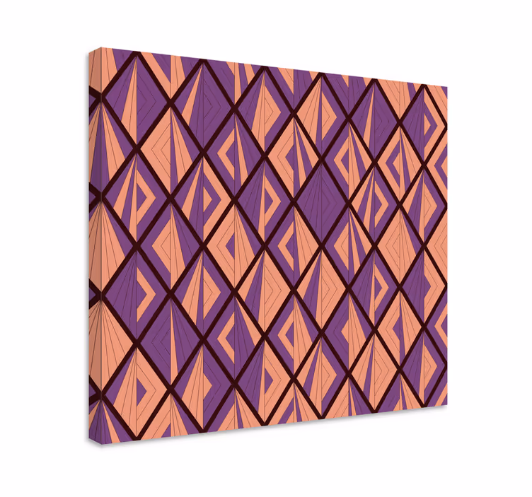 Tablou geometric cu motiv de diamant geometric - TenStickers