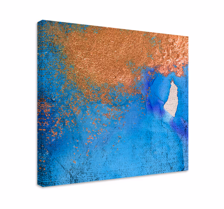 Tablou abstract albastru texturat - TenStickers