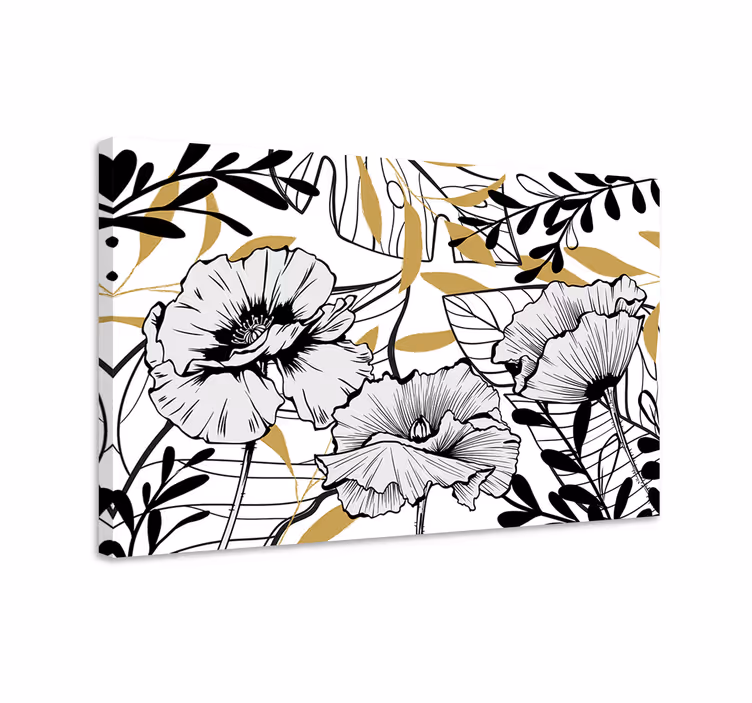 Tablou flori şi plante compoziție de flori elegante - TenStickers