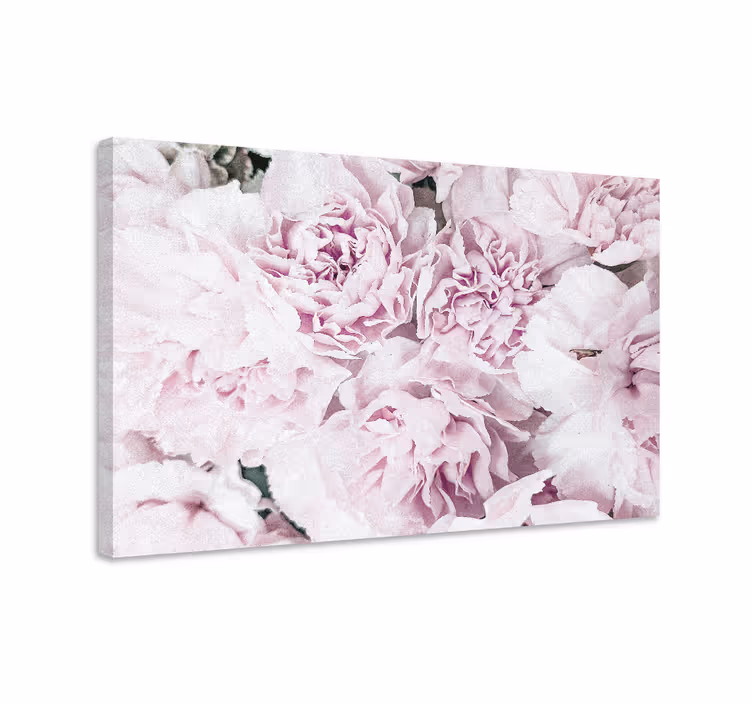 Bujori roz design flori pânză flori - TenStickers