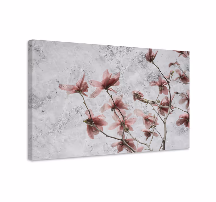Pânză elegantă cu flori de magnolie în stil glamour - TenStickers