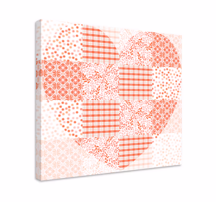 Tablou fructe design inimă patchwork - TenStickers