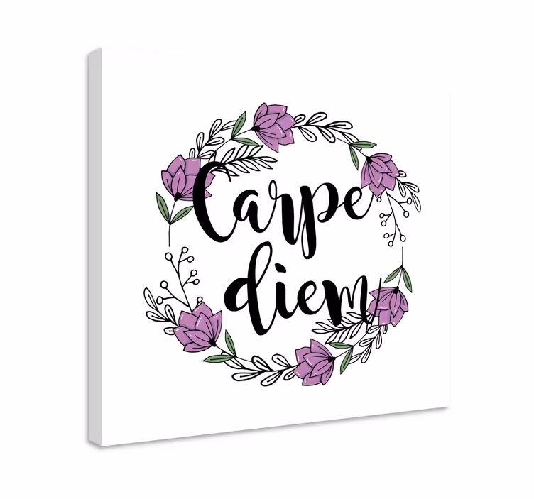 Tablou fraze design floral cu citate - TenStickers