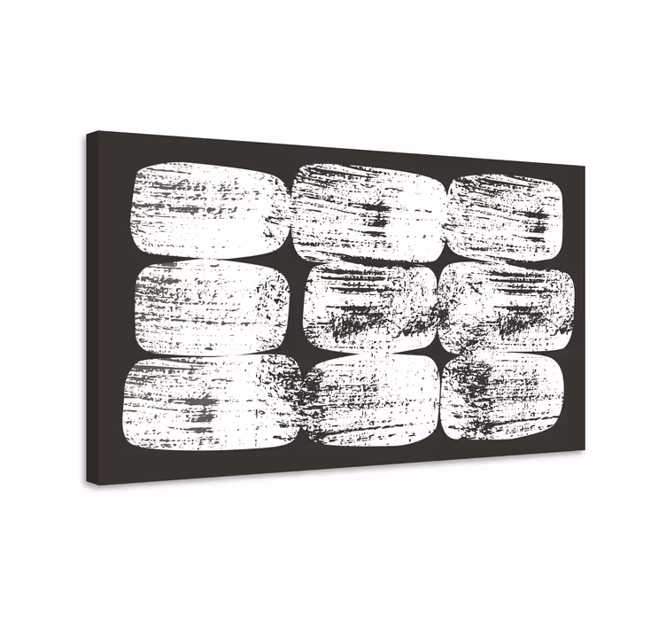 Tablou ornamental blocuri albe texturate - TenStickers