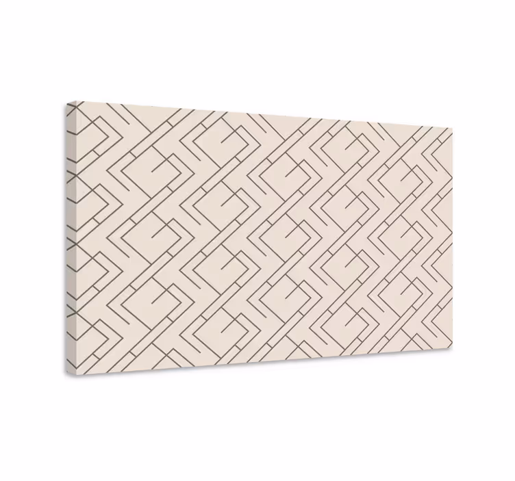 Tablou geometric cu model liniar elegant - TenStickers