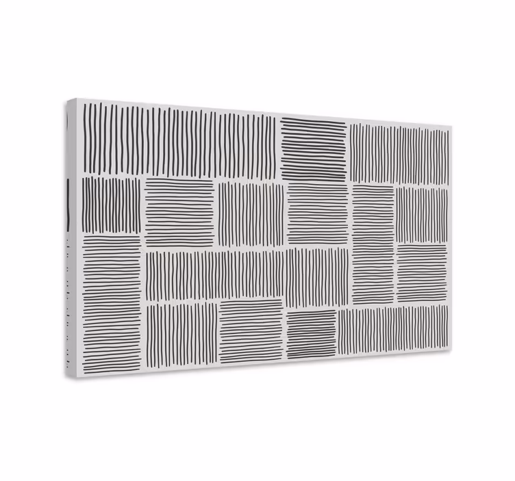 Tablou buddha linii negre texturate - TenStickers