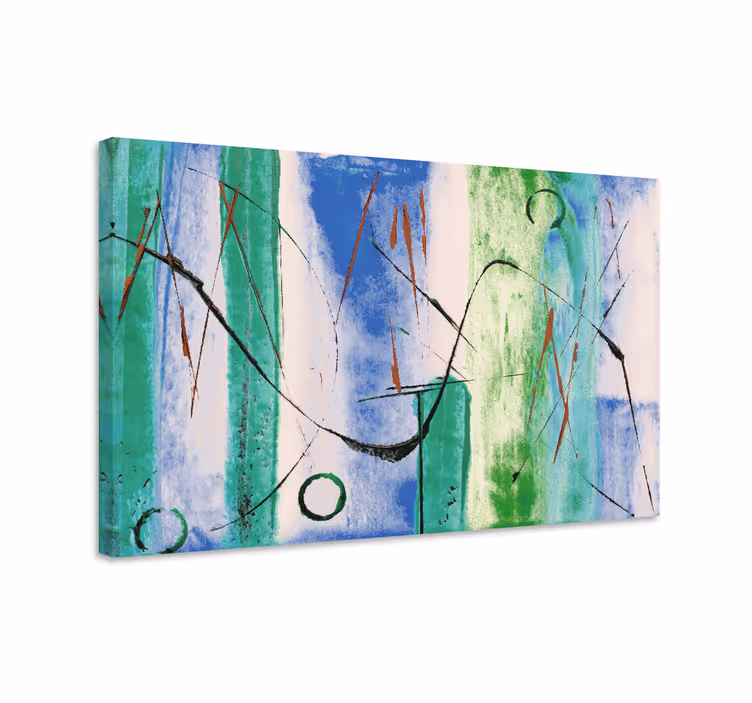 Tablou modern linii geometrice abstracte - TenStickers