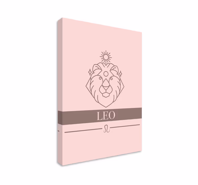 Tablou alfabet simbol zodiacal leu - TenStickers