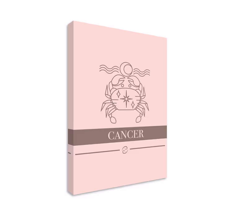 Tablou fraze semnul zodiacal rac - TenStickers