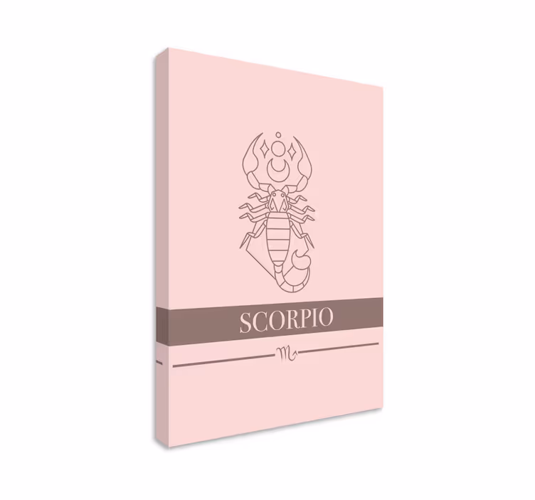 Zodiac roz scorpion imprimeuri perete dormitor - TenStickers