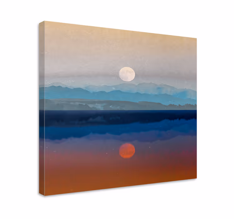 Spațiu frumos moon design peisaj pânză - TenStickers