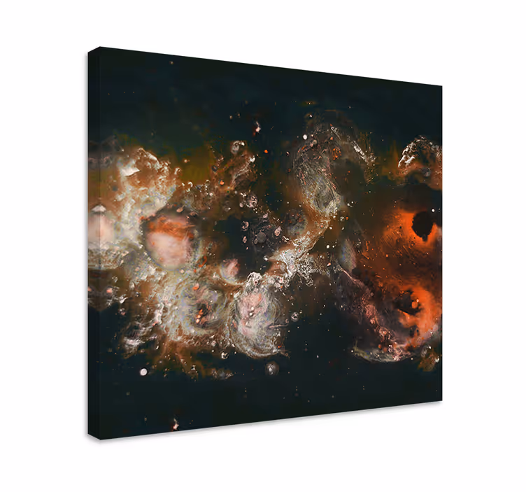 Tablou abstract mișcare cosmică - TenStickers