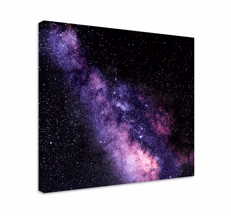 Frumoasa vedere violet a canvaspeisajului spațial - TenStickers