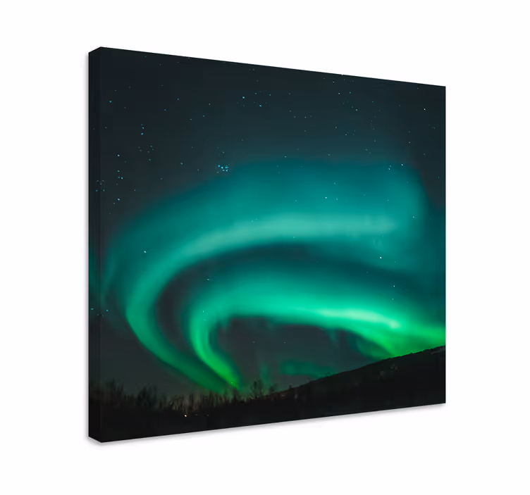 Tablou peisaje spectacolul luminilor nordului - TenStickers