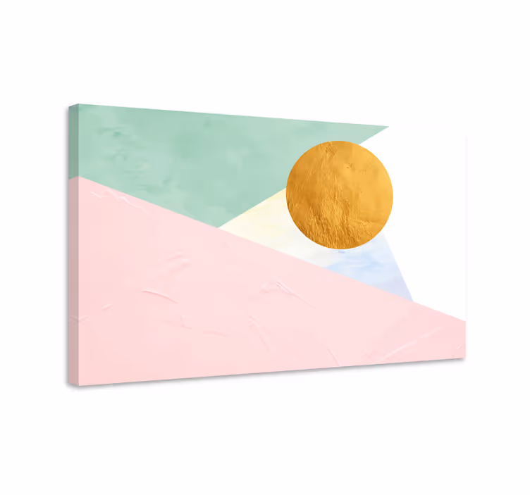 Tablou modern cercul solar geometric - TenStickers