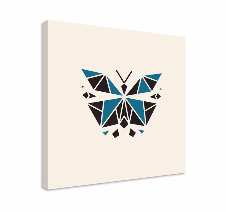 Tablou libelule formă geometrică de fluture - TenStickers