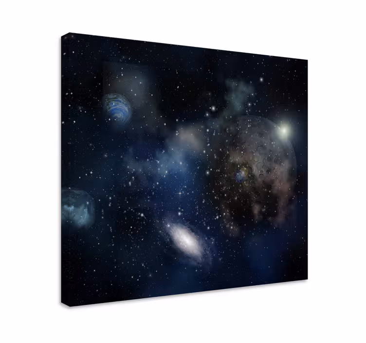 Tablou balerină temă de explorare a galaxiei - TenStickers