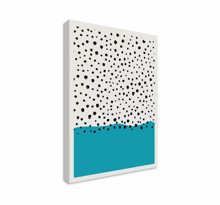 Tablou modern model acvatic punctat - TenStickers