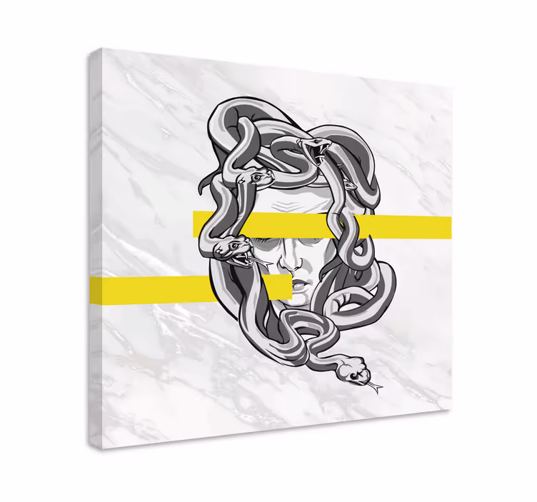 Tablou ornamental design cap medusa - TenStickers