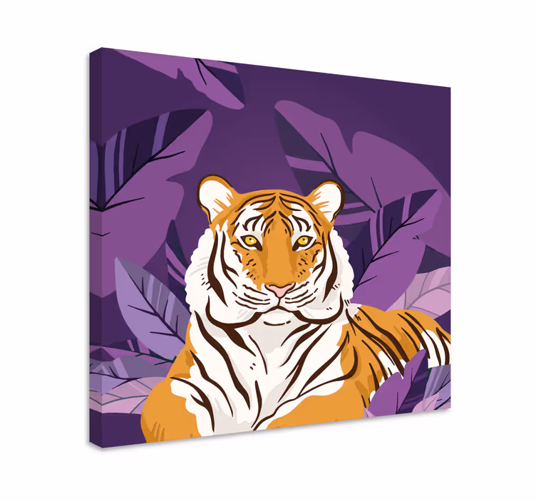 Tablou animale portret de tigru majestuos - TenStickers