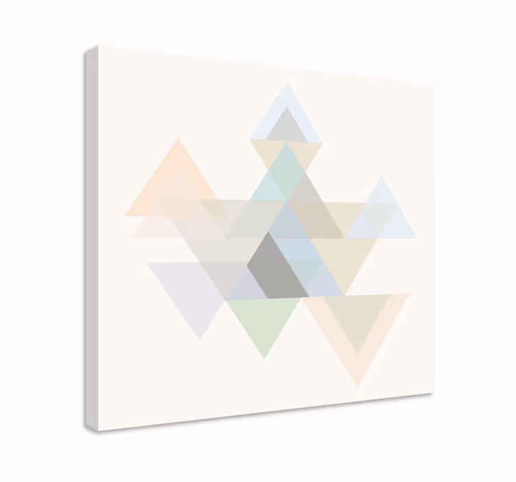 Tablou geometric design triunghiuri abstracte - TenStickers