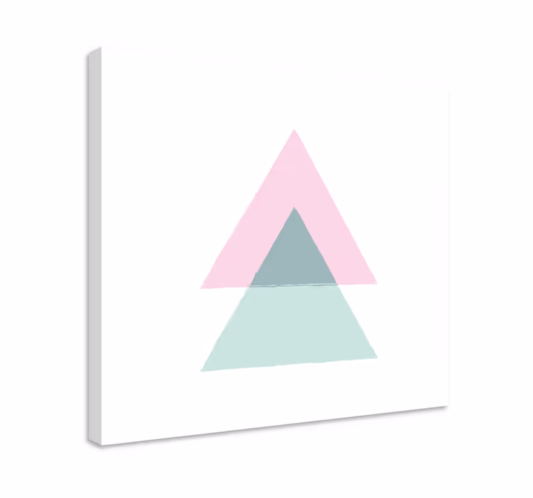 Tablou geometric forme triunghiulare - TenStickers