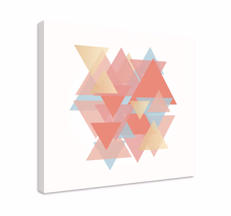 Tablou geometric triunghiuri suprapuse - TenStickers