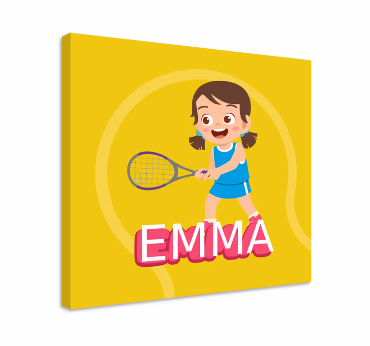 Tablou flori şi plante fata de tenis emma - TenStickers