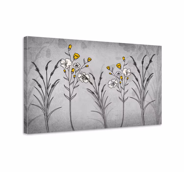 Tablou flori şi plante design floral botanic - TenStickers