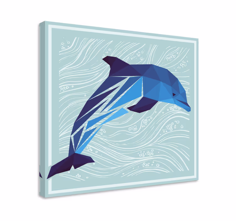Tablou modern strop de delfin stilizat - TenStickers