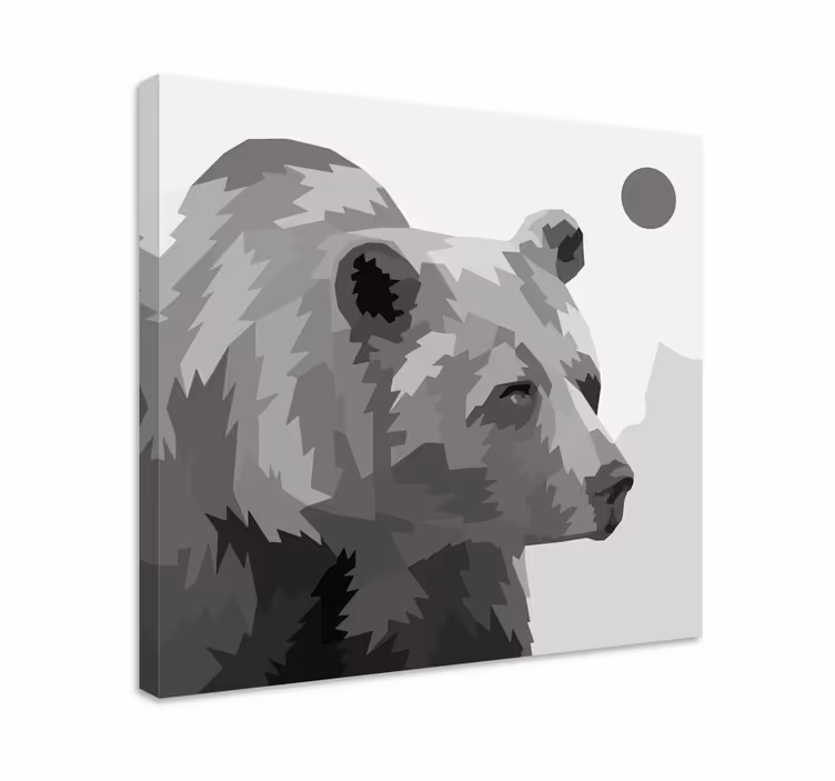 Tablou animale portretul unui urs majestuos - TenStickers