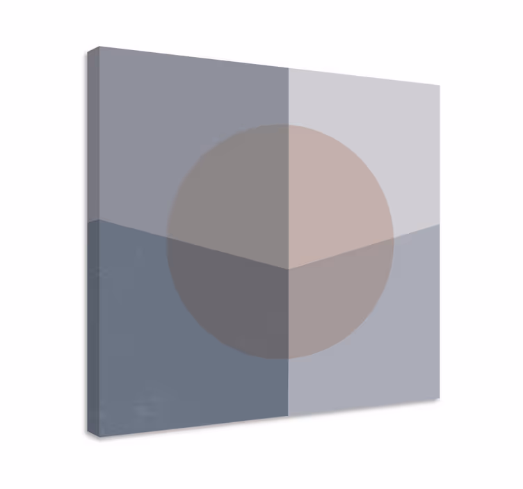 Tablou geometric compoziție cercuri abstracte - TenStickers