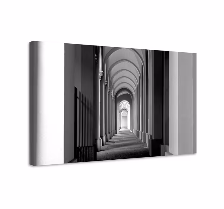 Tablou 3D perspectiva holului arcuit - TenStickers