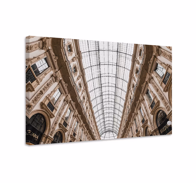 Tablou orașe perspectiva galeriei din milano - TenStickers