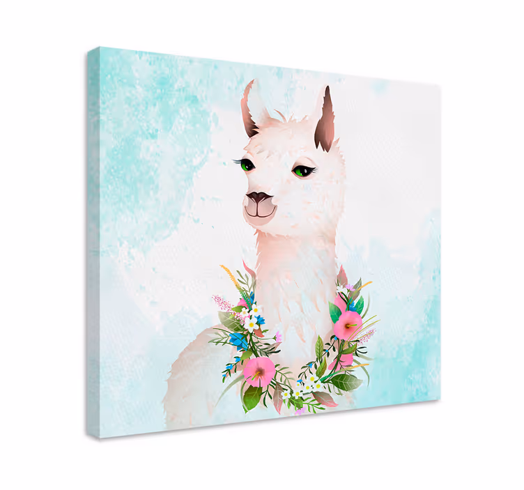 Imprimeuri încântătoare de pânză cu animale de alpaca - TenStickers