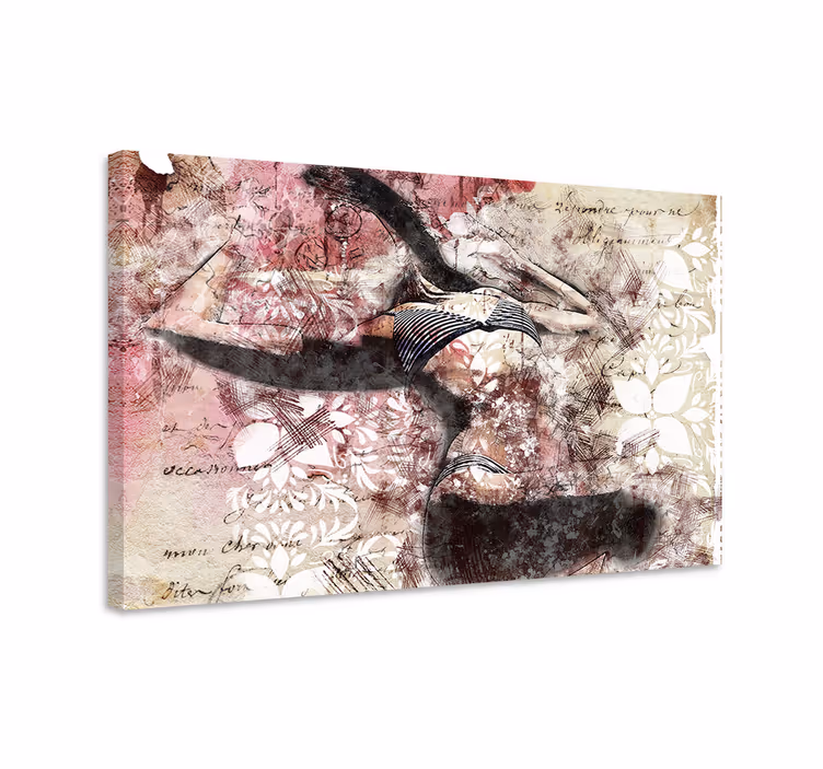 Tablou persoane design siluetă dansator - TenStickers
