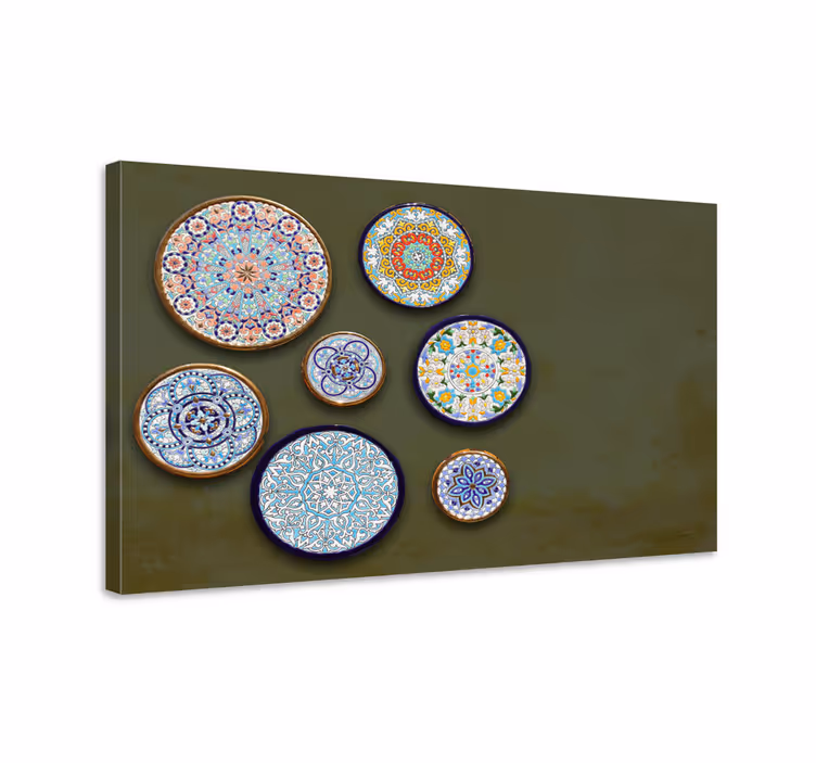 Tablou ornamental ansamblu plăci - TenStickers