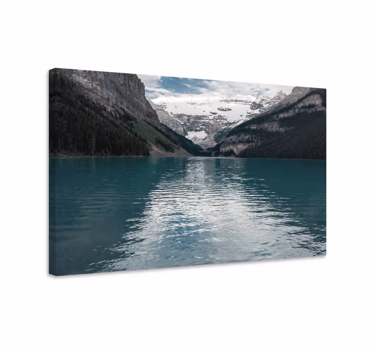 Tablou peisaje lacul montan liniștit - TenStickers