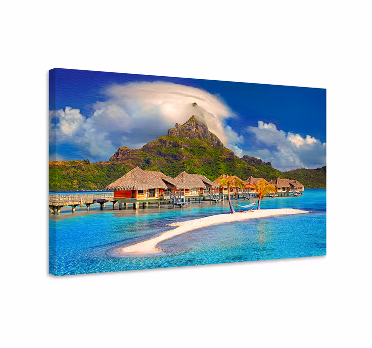 Tablou peisaje paradis insular tropical - TenStickers