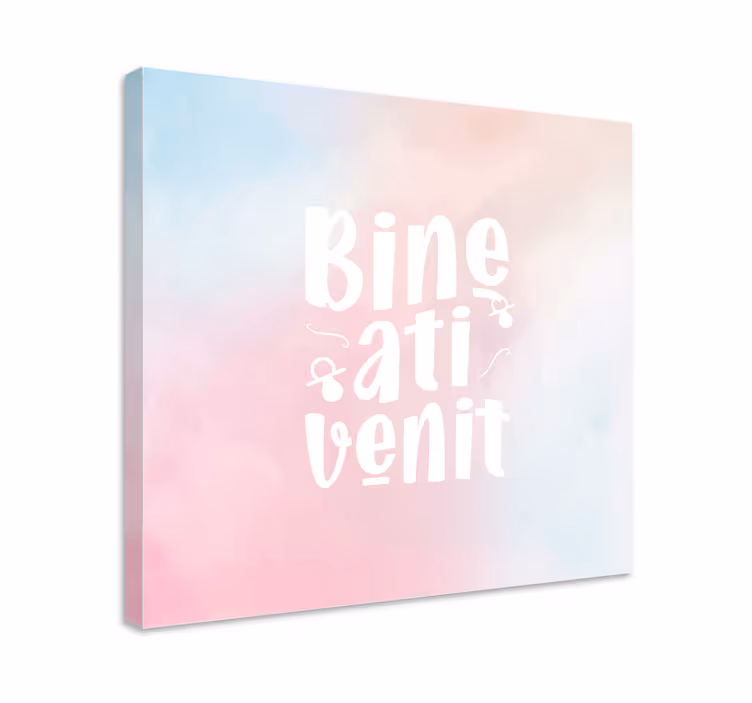 Tablou casa bine ati venit - TenStickers