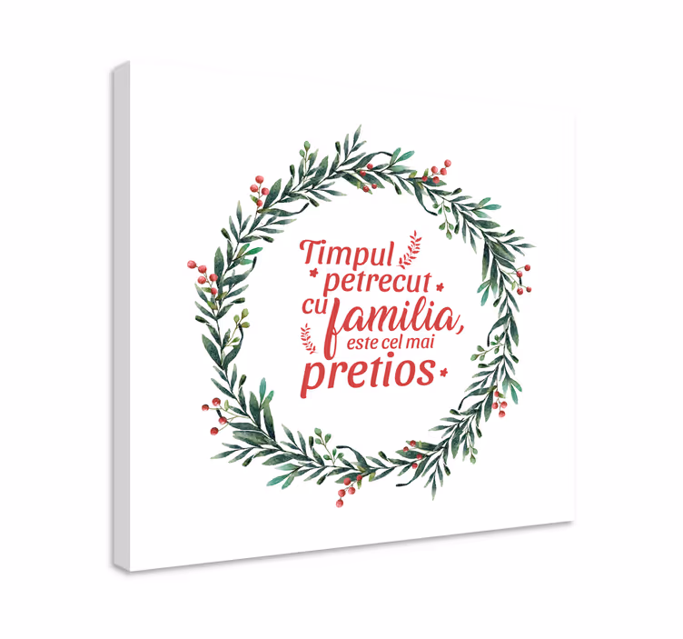 Tablou Crăciun Timpul petrecut cu familia - TenStickers