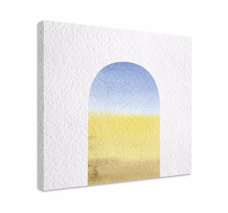 Tablou geometric Arc de acuarelă - TenStickers