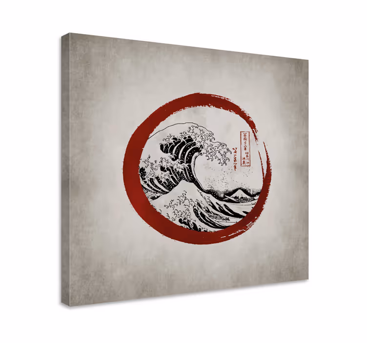 Tablou artă Marele val din kanagawa - TenStickers