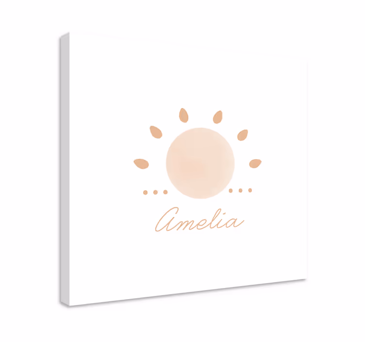 Tablou nordic Soare minimal abstract - TenStickers