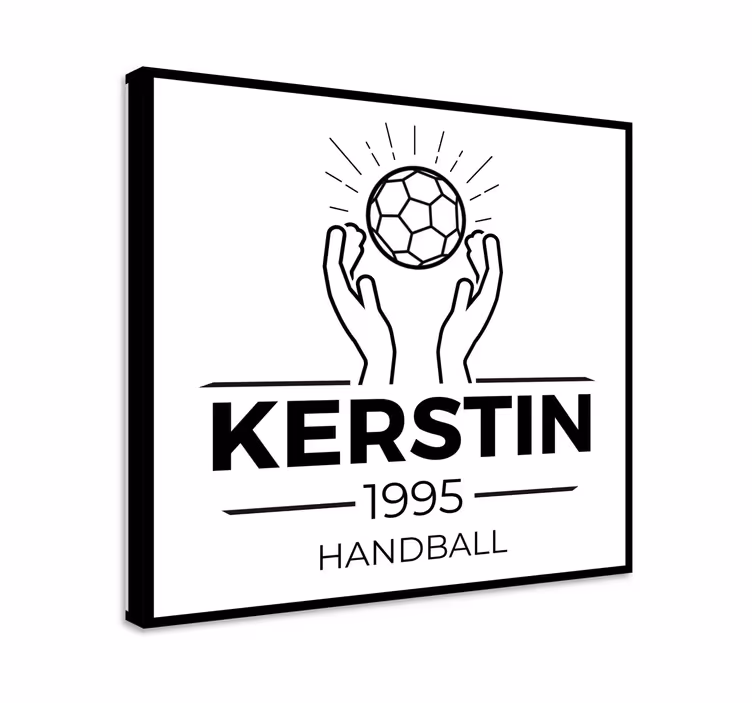 Tablou juvenil design personalizat de handbal - TenStickers
