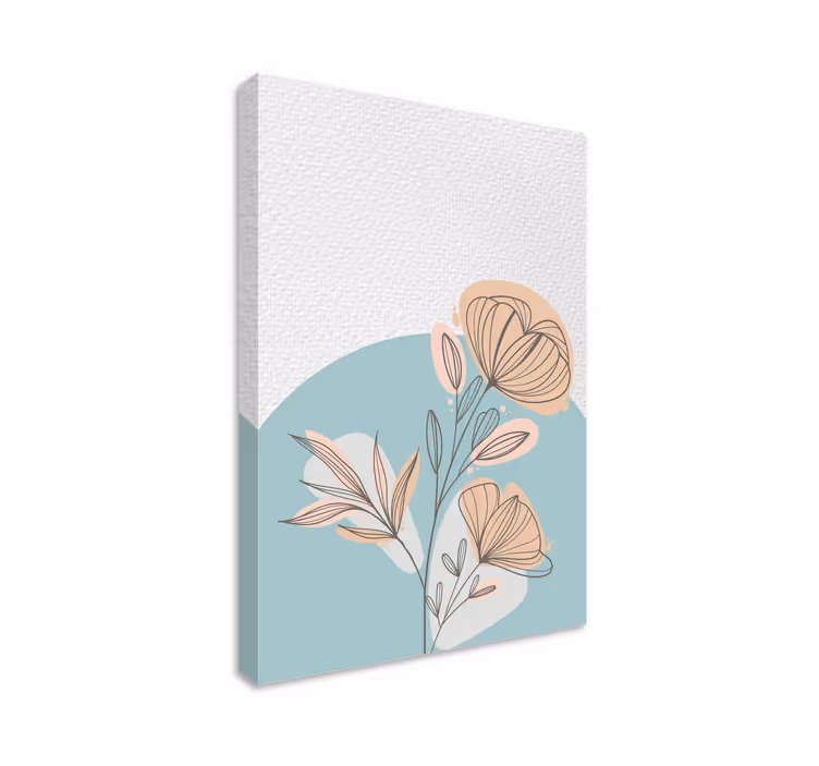 Tablou flori şi plante aranjament elegant și stilizat - TenStickers