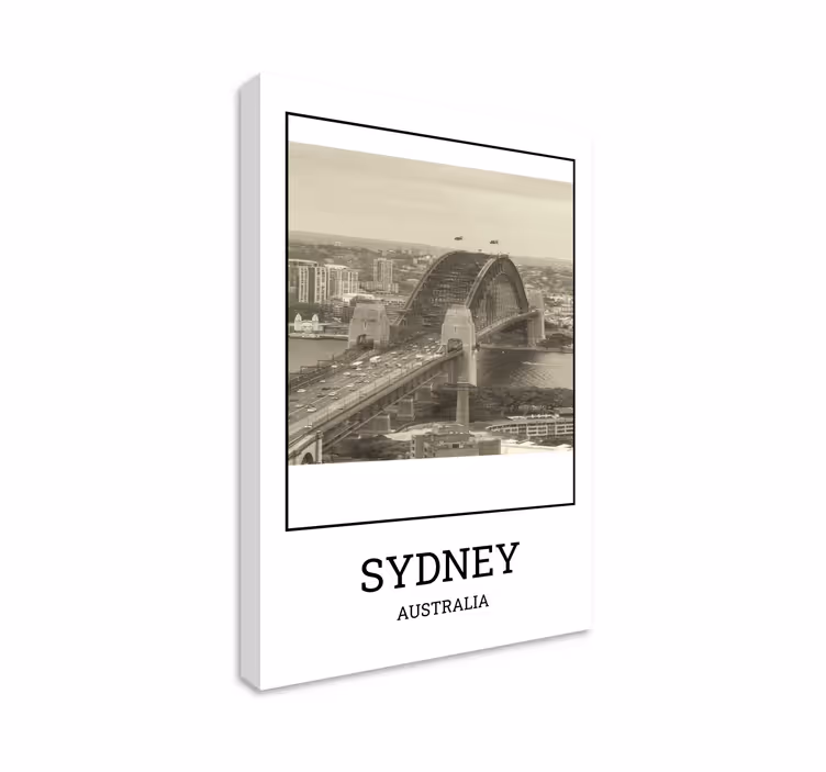Tablou orașe sydney blanco și negru - TenStickers