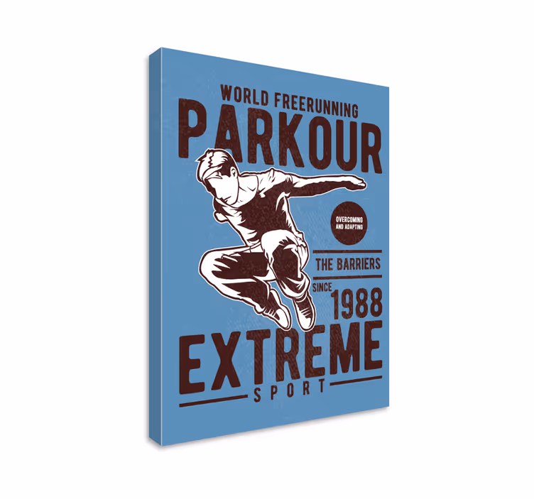 Tablou sport Parkour de epocă - TenStickers