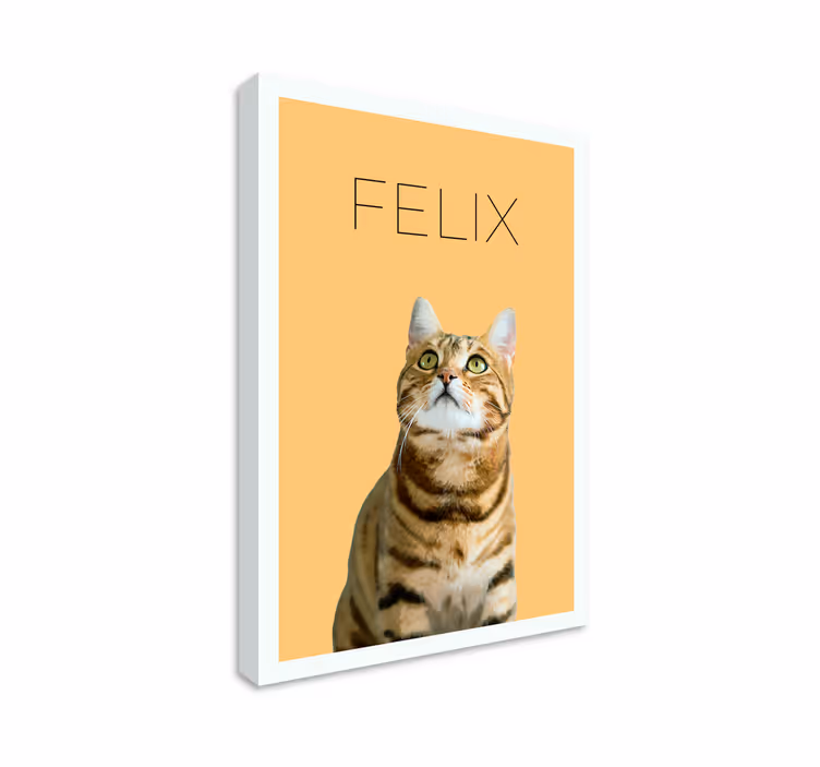 Tablou birou portret minimalist de animal de companie cu acuarelă - TenStickers
