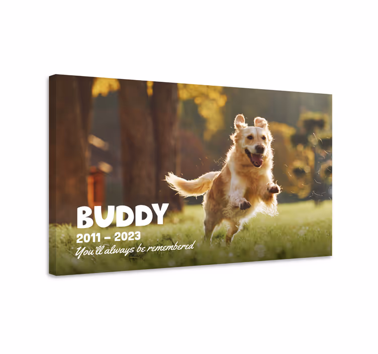 Tablou living epitaf pentru animalul de companieAici odihnește un - TenStickers